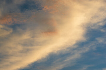 夏の空　夕暮れの時の空と雲285
