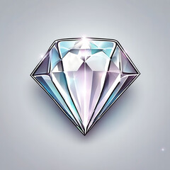 Captivating illustration of a sparkling diamond, exuding elegance and luxury.