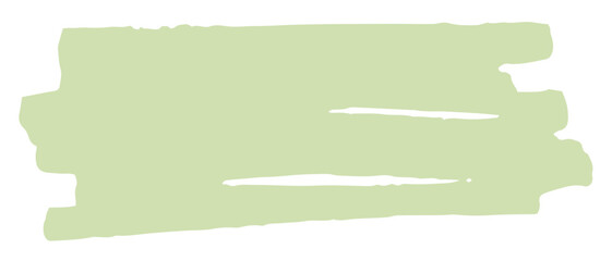 Abstract light green brush stroke.