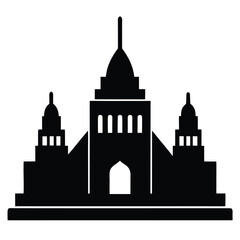 Obraz premium Grand domed building silhouette architecture government