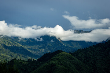 Fototapeta premium clouds over the mountains