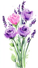 Obraz premium High definition romantic love rose illustration