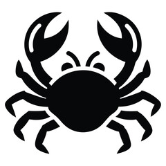 Crab Seafood Outline Vector Illustration