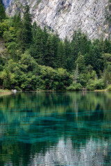 lake in the mountains,Jiuzhaigou