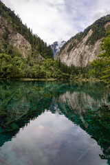 Fototapeta premium mountain lake in summer,Jiuzhaigou