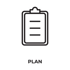 Plan Vector, Icon Or Logo Sign Isolated Symbol Illustration