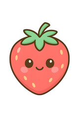 Obraz premium kawaii_food_01_strawberry