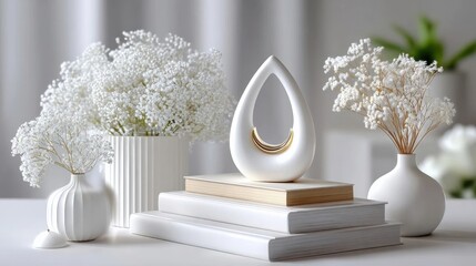 Elegant White Decor Arrangement