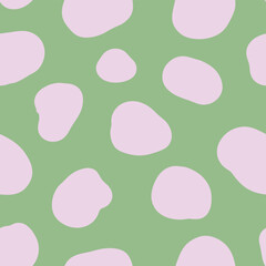 Abstract Green and Pink Organic Blob Pattern Background