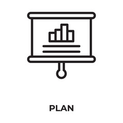 Plan Vector, Icon Or Logo Sign Isolated Symbol Illustration