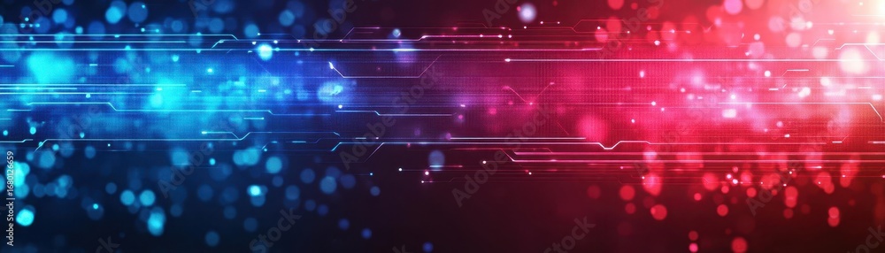 Aufkleber vibrant abstract background with dynamic light streaks in pink and blue colors, creating a futuristi