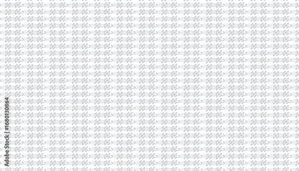Poster intricate grey swirl pattern on white background vector