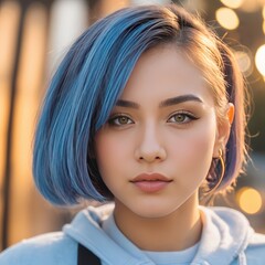 portrait of a young woman	
