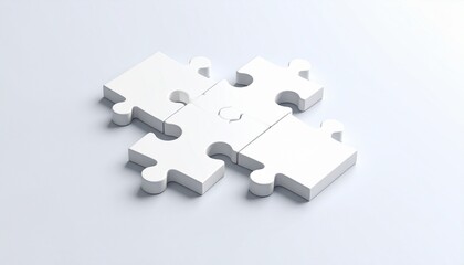 3D puzzle icon symbolizing business collaboration