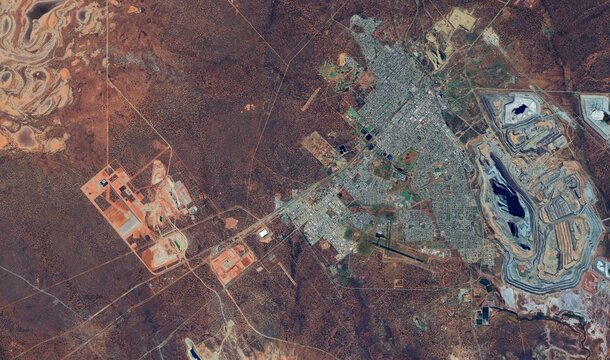 Super Pit Gold Mine, Australia: High-Resolution Satellite View of the Massive Open-Pit Operation