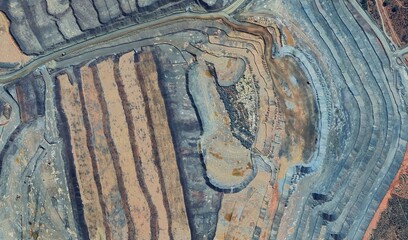 Super Pit Gold Mine, Australia: High-Resolution Satellite View of the Massive Open-Pit Operation