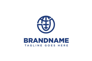 Letter J Globe Logo, symbolizing connectivity, unity, and global reach