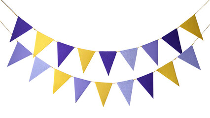 Fototapeta premium Simple and minimalist nordic style bunting illustration PNG