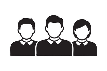 Corporate Staff and Employee Team Symbol in Modern Vector Design