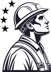  labour black and white  Silhouette  Vector Art & Illustration