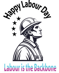  happy labour day Silhouette  Vector Art & Illustration