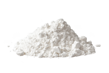 Pile of white powder flour ingredient baking cooking food isolated photography image stock photo png, isolated on transparent background