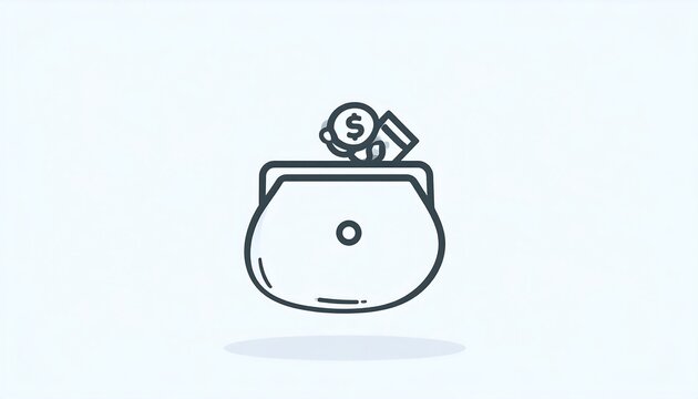 wallet with money and credit card clip art preview