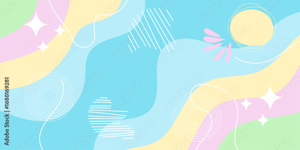 Aufkleber abstract geometric pop art background with wave pattern. vector pattern.
