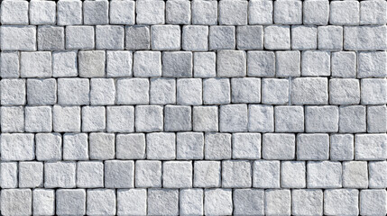 Obraz premium Structured cobblestone wall texture in square formation with subtle joints, clean finish for modern architectural or design rendering
