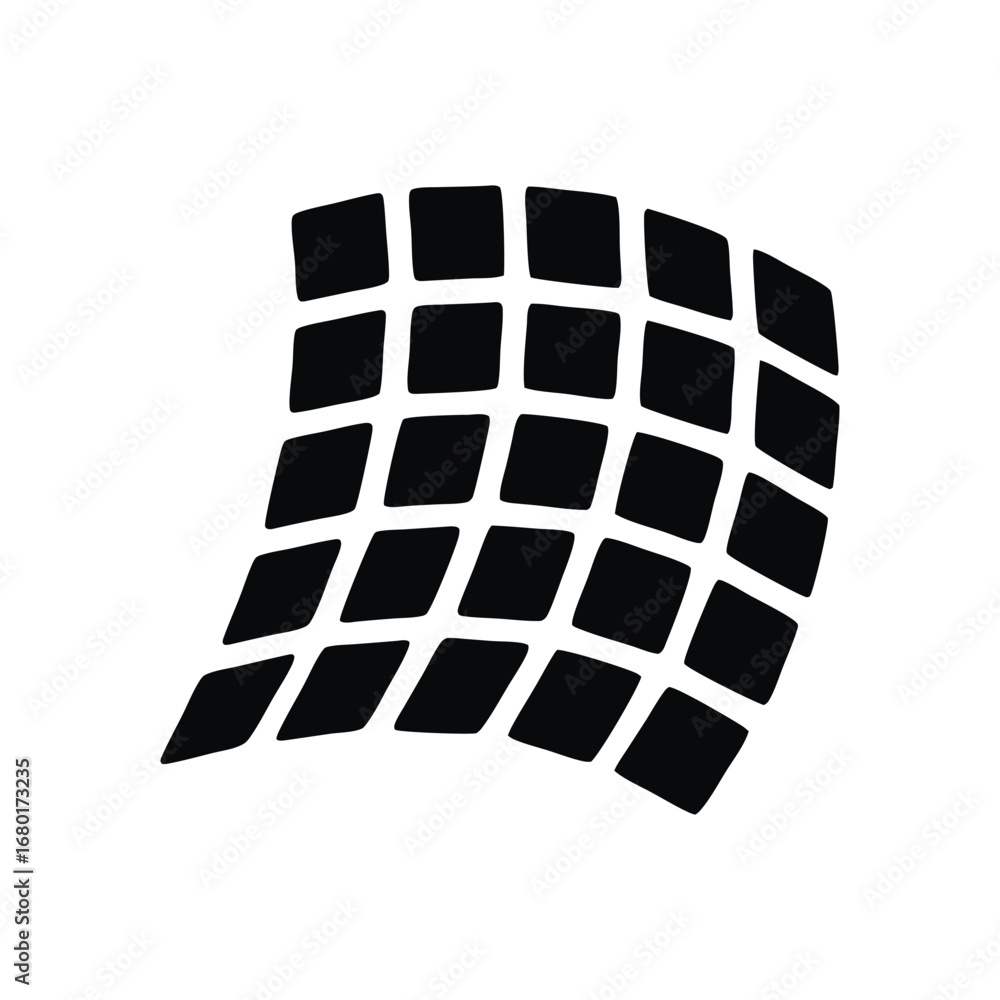 Aufkleber abstract black and white checkered pattern design vector illustration graphic concept for background