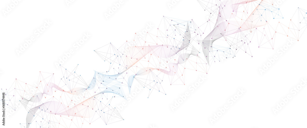 Poster vector connect link background. global network technology concept. digital technology futuristic int