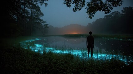 Fototapeta premium Ethereal Glow at Twilight by Still Waters