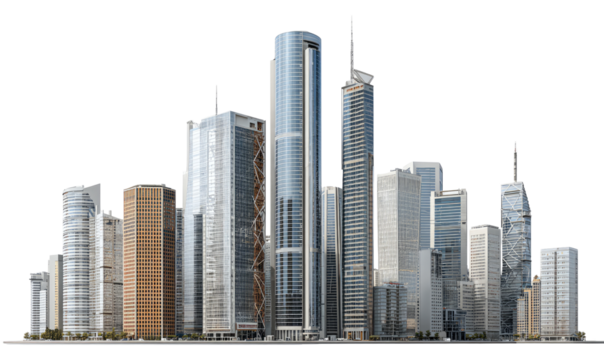 Panorama of modern skyscrapers