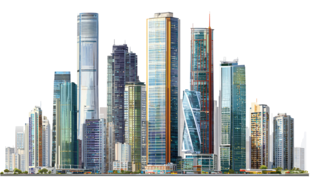 Modern cityscape panorama