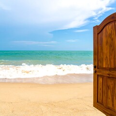 Open Door to Paradise Beach Vacation.