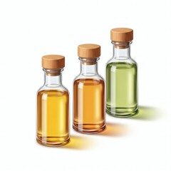 Essential oils bottles aromatherapy massage oil natural remedies wellness spa treatment set