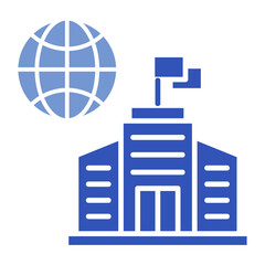 Headquarter  Icon Set Multiple Style Collection