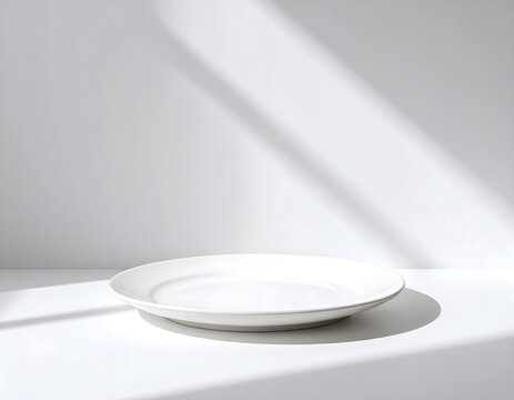 empty white plate