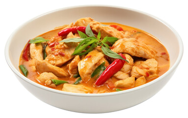 PNG A Thai Panang Chicken Curry curry food bowl.