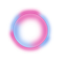 Glowing Aura Gradient Circle With Pink And Blue Hues