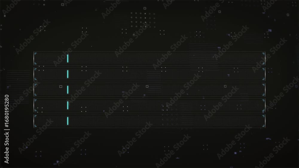 Aufkleber futuristic data stream: abstract digital interface animation