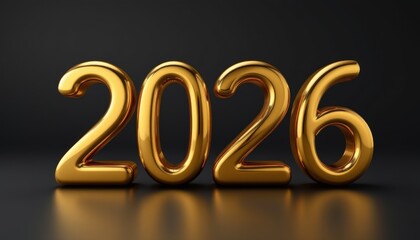 New year 2026 celebration golden background christmas theme gleaming environment festive viewpoint