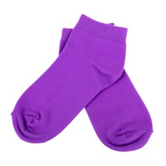 Pair of purple ankle socks