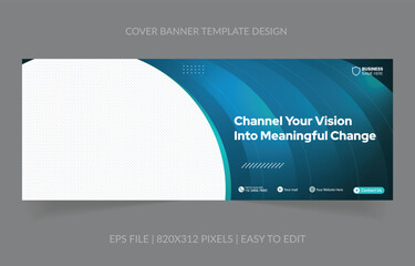 Abstract Gradient Banner Template for Business and Marketing Promotions