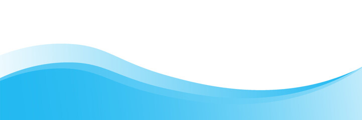 Blue and white business wave banner background. vector
