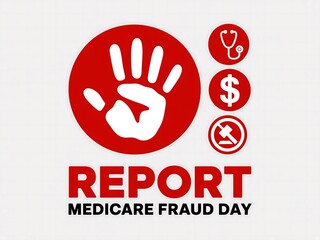 Fototapeta premium Report medicare fraud day raising awareness against healthcare deception and financial misuse