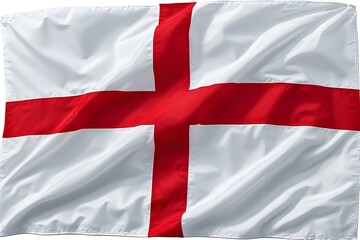 Obraz premium England's flag waving proudly, representing national pride and patriotism with vibrant colors