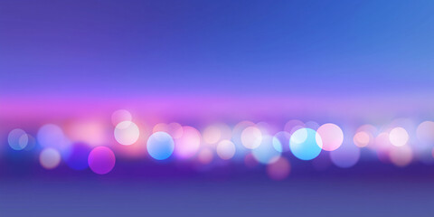 Abstract bokeh background with soft circular light spots in purple, pink, and blue tones. Ideal for design, web, or advertising use with a dreamy and elegant visual effect.