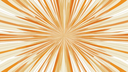Obraz premium Abstract radial burst pattern vector illustration with warm golden and orange hues