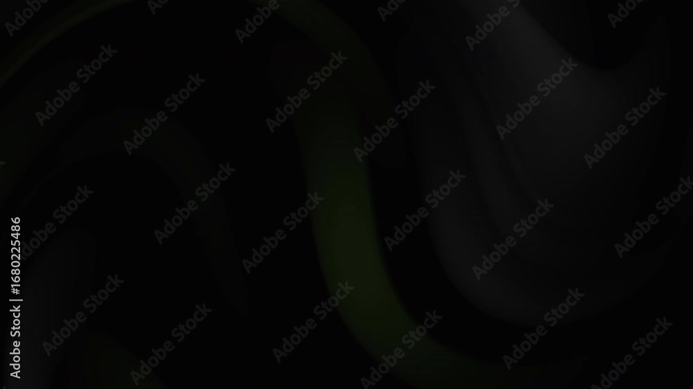 Poster dark green and black swirling motion background. smooth, flowing lines create a dynamic, abstract vi